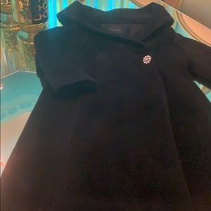 Alpaca Wool Swing Coat Jacket Teddy